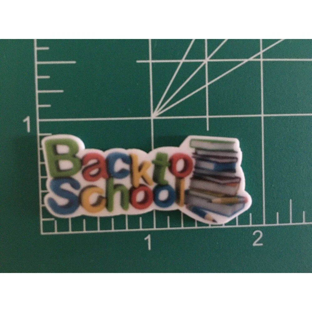 25 pcs Back to School Flat Back Resin Cabochon DIY Crafts Bows Phone Scrapbook 3